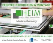 Fenster-Produktion & Montage-Heim-Fensterbau